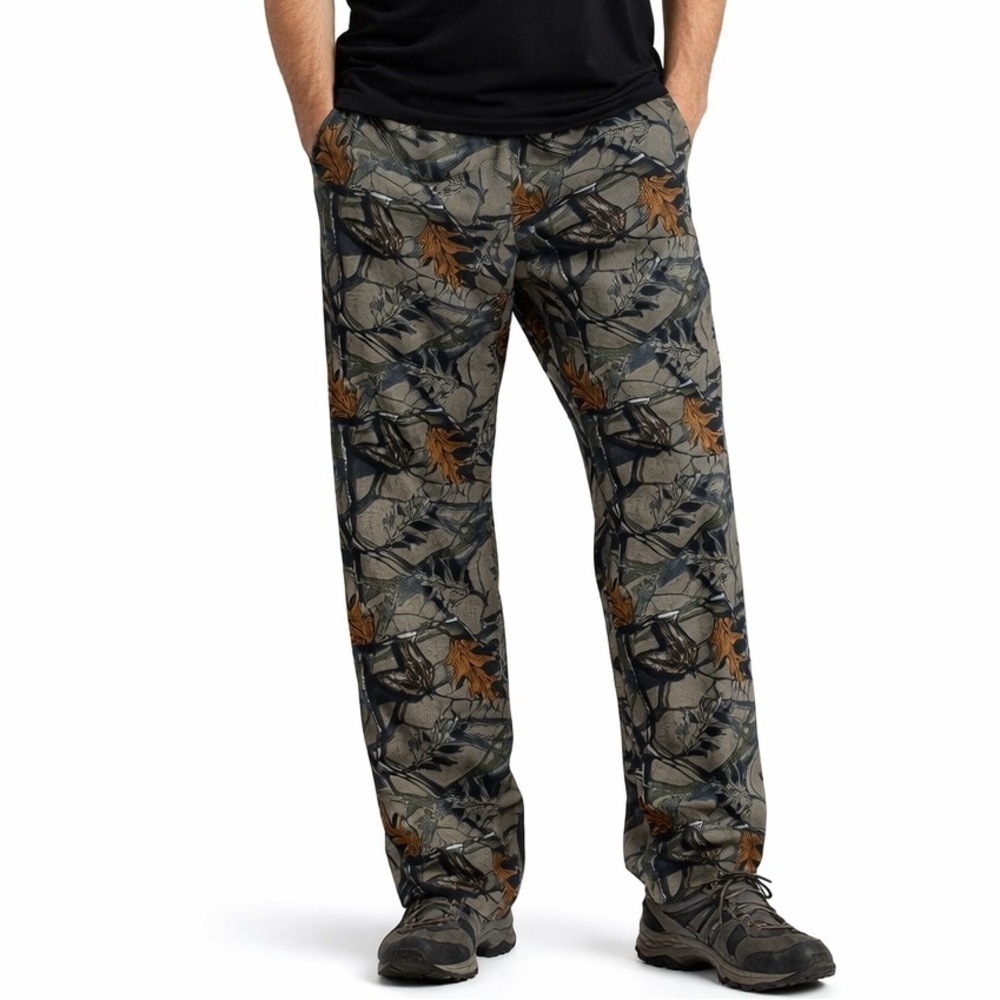 Fruit of the Loom Men's Camouflage Sweatpants - Olive, Brown, Black